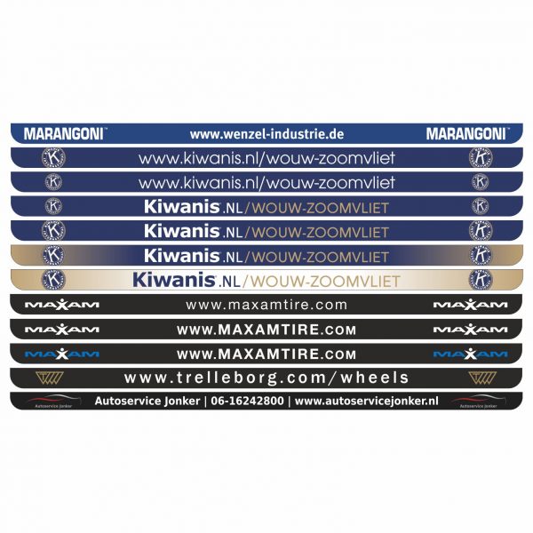 Kentekenplaathouder stickers