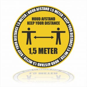 1,5 meter afstand