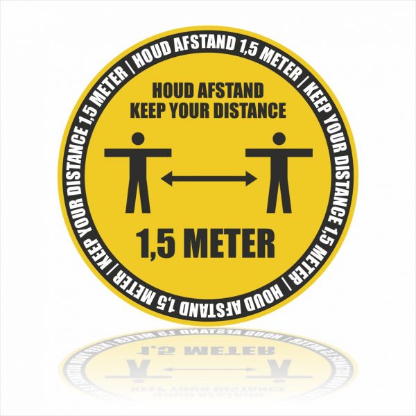1,5 meter afstand