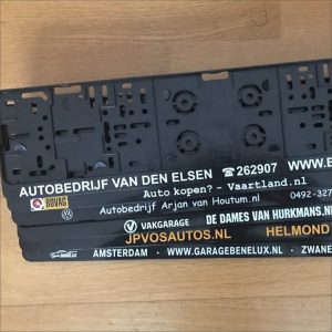 Kentekenplaathouder met tekstrand kleine oplage (bedrukt)