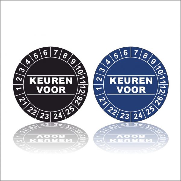 Keuringssticker Keuren Voor - Vol gekleurd