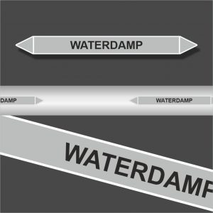 Leidingstickers Leidingmarkering Waterdamp (Stoom)
