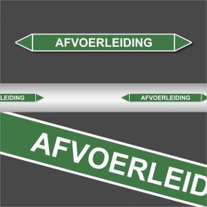 Leidingstickers Leidingmarkering afvoerleiding (Water)