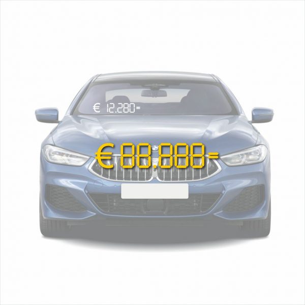 Autoraam stickers prijs