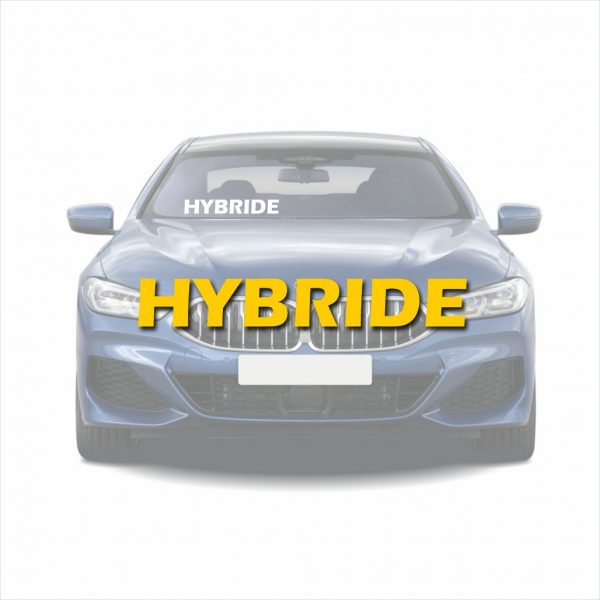 Autoraam stickers hybride