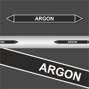 Leiding Markeringen Stickers Argon (Onontvlambare Vloeistoffen)