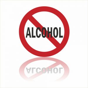 Pictogram Alcohol verboden sticker