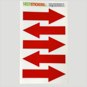 Pijl stickers Leidingen