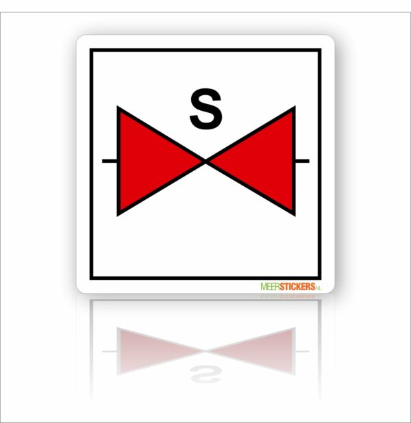 Pictogram sticker Afsluiter Sprinkler